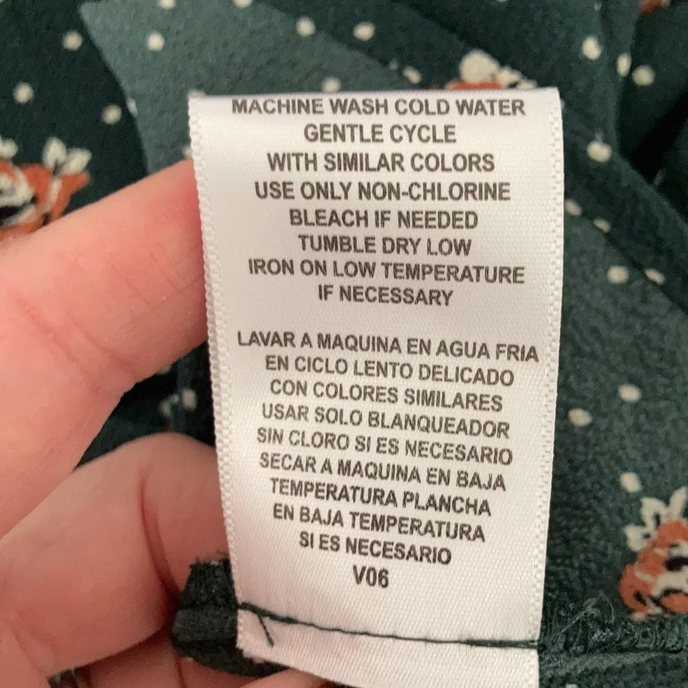 As U Wish Green Floral Mini Dress, Size M - Picture 11 of 11